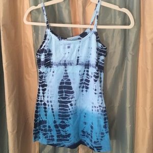 Hard Tail Blue tie dye Yoga tank